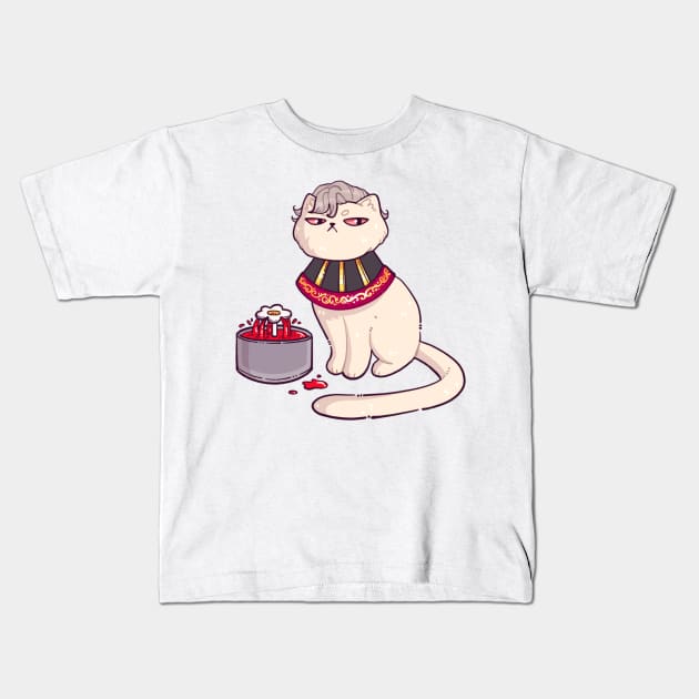 Baldurs Cat 3 - Astarion Kids T-Shirt by nomsikka